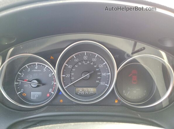 JM3KE2DY6G0730891 2016 MAZDA CX-5 Red Вид щитка приладів