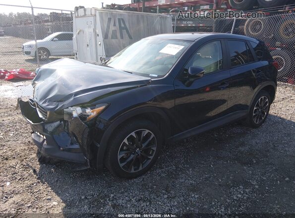 JM3KE2DY8G0769417 2016 MAZDA CX-5 Dark Blue Передня ліва чверть