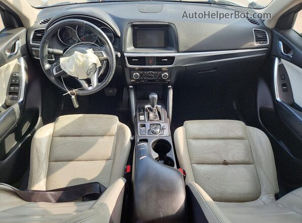 JM3KE2DY8G0852376 2016 MAZDA CX-5 White Առջևի վահանակի տեսք