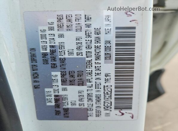 JM3KE2DY8G0852376 2016 MAZDA CX-5 White Շարժիչի բաժամունքի տեսք