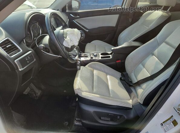 JM3KE2DY8G0852376 2016 MAZDA CX-5 White Սալոնի դիմացի տեսք
