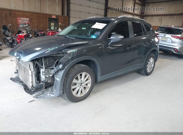 JM3KE4BY3G0805142 2016 MAZDA CX-5 Gray Przód lewy