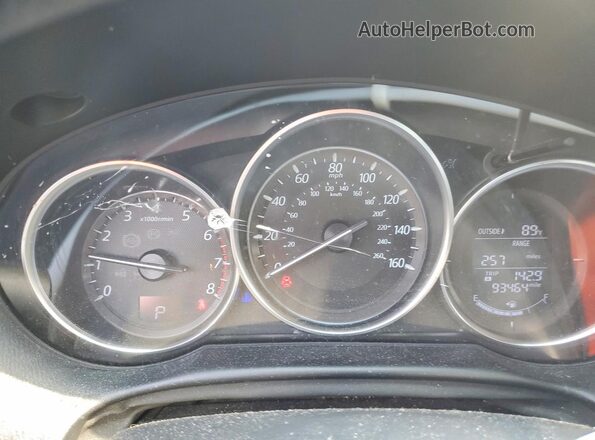 JM3KE4BY3G0899121 2016 MAZDA CX-5 Black Instrument cluster view