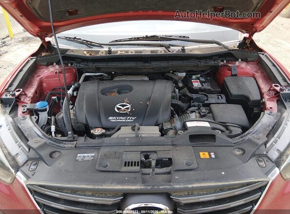 JM3KE4BY4G0739667 2016 MAZDA CX-5 Red Vista trasera