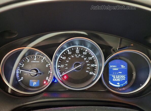 JM3KE4BY4G0810303 2016 MAZDA CX-5 Серебряный Вид щитка приборов