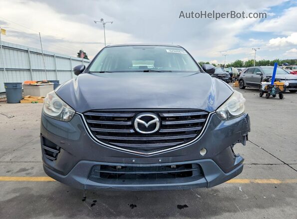 JM3KE4BY8G0700693 2016 MAZDA CX-5 Gray Դիմացի տեսք