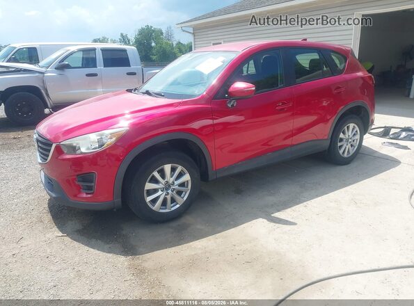 JM3KE4BYXG0638178 2016 MAZDA CX-5 Red Przód lewy