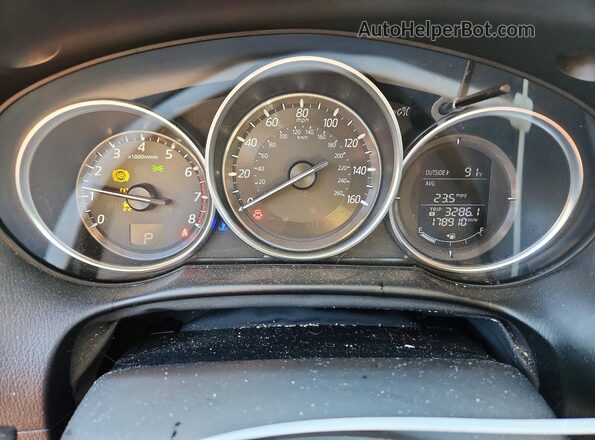 JM3KE4BYXG0660813 2016 MAZDA CX-5 White Vista del cuadro de instrumentos
