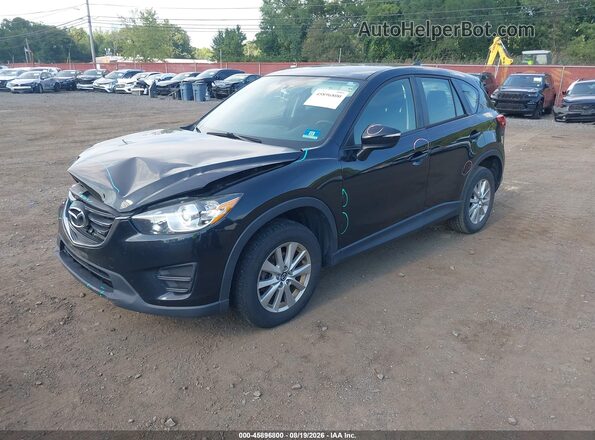 JM3KE4BYXG0878668 2016 MAZDA CX-5 Black Առջևի ձախ երեք քառորդ տեսարան