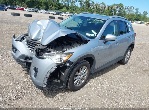 JM3KE4CY3G0757432 2016 MAZDA CX-5 Silver წინა მარცხენა ხედი სამი მეოთხედიდან