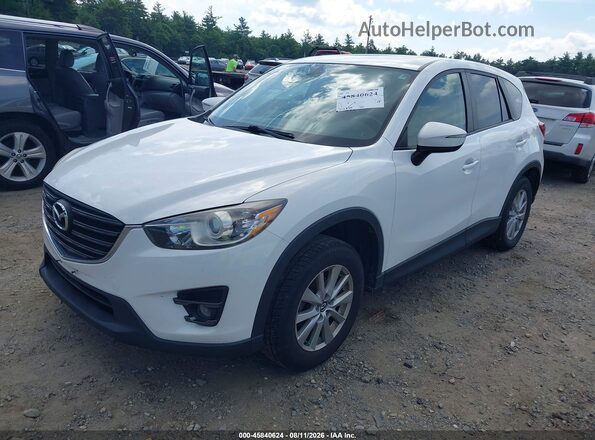 JM3KE4CY4G0802278 2016 MAZDA CX-5 White წინა მარცხენა ხედი სამი მეოთხედიდან
