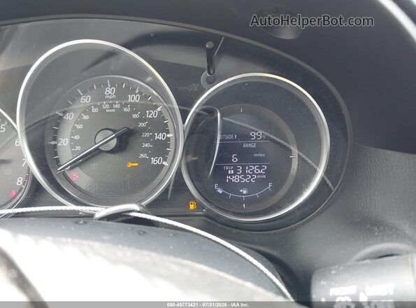 JM3KE4CY4G0849519 2016 MAZDA CX-5 Burgundy Հետևի նստատեղերի տեսք