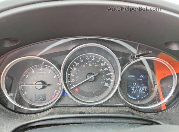 JM3KE4CY7G0863351 2016 MAZDA CX-5 Gray Vista del cuadro de instrumentos