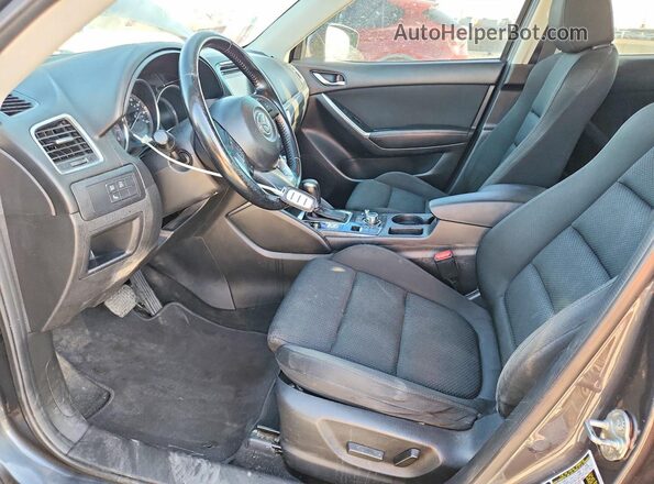 JM3KE4CY7G0911270 2016 MAZDA CX-5 Gray Widok wnętrza z przodu