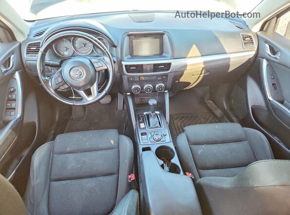 JM3KE4CY7G0911270 2016 MAZDA CX-5 Gray Widok deski rozdzielczej