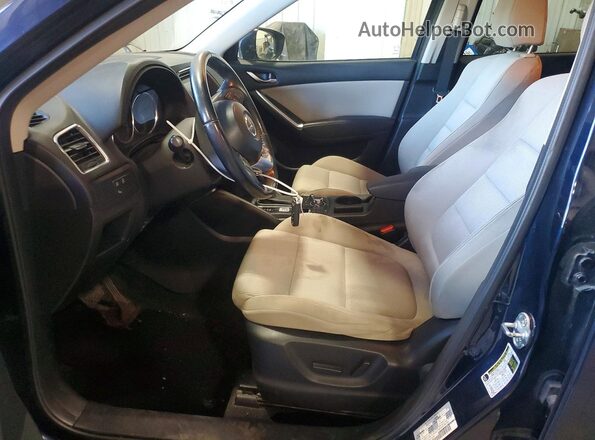 JM3KE4CYXG0640334 2016 MAZDA CX-5 Blue წინა სალონის ხედი