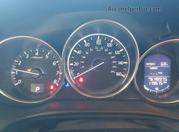 JM3KE4CYXG0640334 2016 MAZDA CX-5 Blue ხელსაწყოთა პანელის ხედი