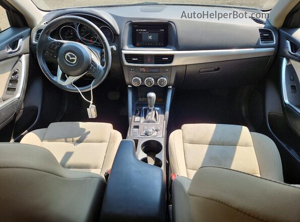 JM3KE4CYXG0762353 2016 MAZDA CX-5 Blue წინა პანელის ხედი