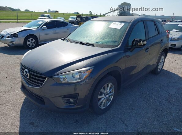 JM3KE4CYXG0913708 2016 MAZDA CX-5 Gray Front left