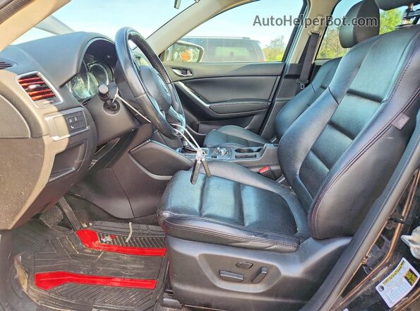 JM3KE4DY1G0610685 2016 MAZDA CX-5 Black Вид салону спереду