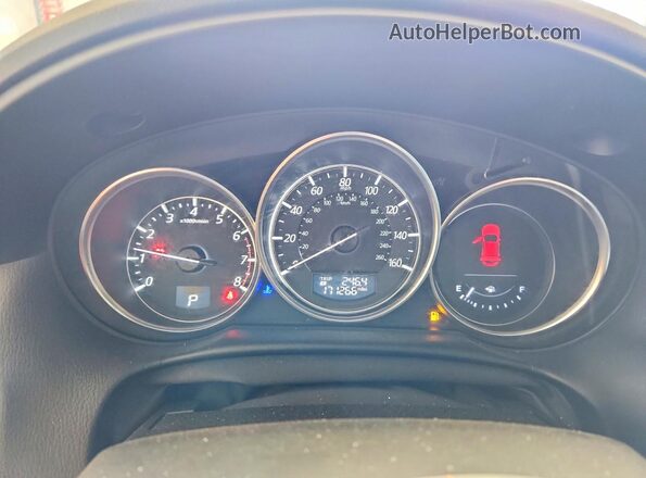 JM3KE4DY1G0711614 2016 MAZDA CX-5 Black Widok zestawu wskaźników