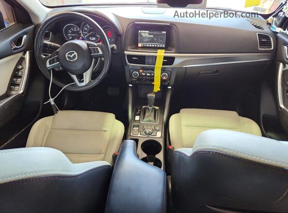 JM3KE4DY1G0711614 2016 MAZDA CX-5 Black Widok deski rozdzielczej