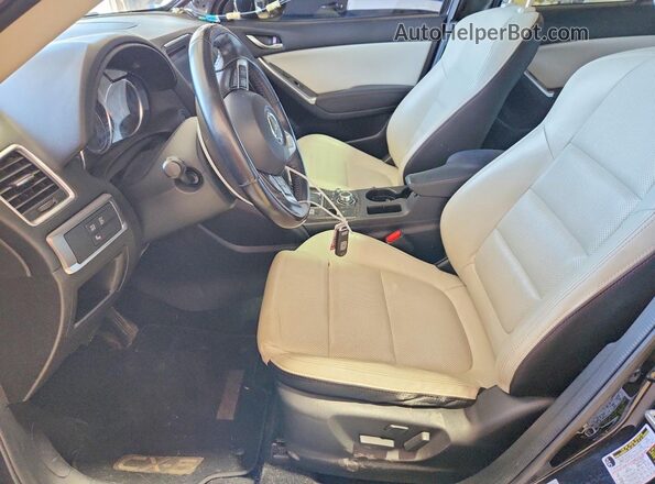 JM3KE4DY1G0711614 2016 MAZDA CX-5 Black Widok wnętrza z przodu