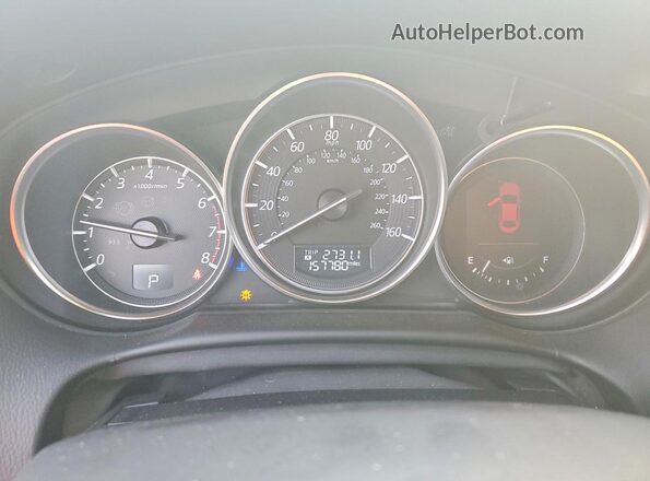 JM3KE4DY1G0722614 2016 MAZDA CX-5 Charcoal Widok zestawu wskaźników