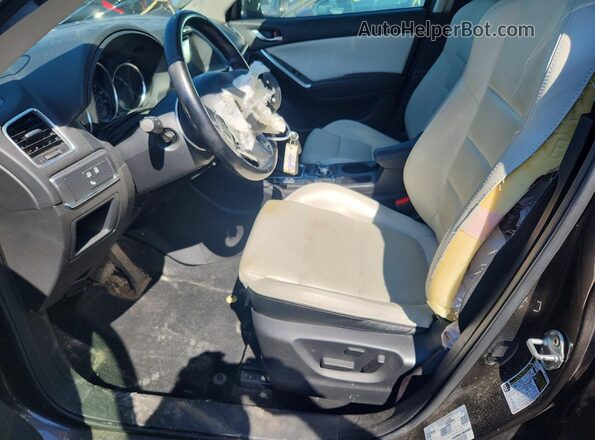 JM3KE4DY1G0849654 2016 MAZDA CX-5 Brown Widok wnętrza z przodu
