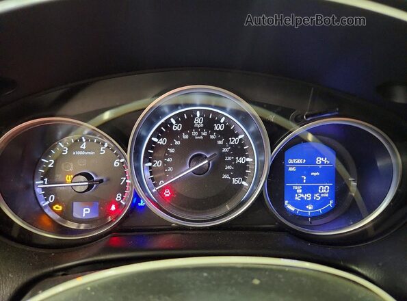 JM3KE4DY2G0907836 2016 MAZDA CX-5 Белый Вид щитка приборов