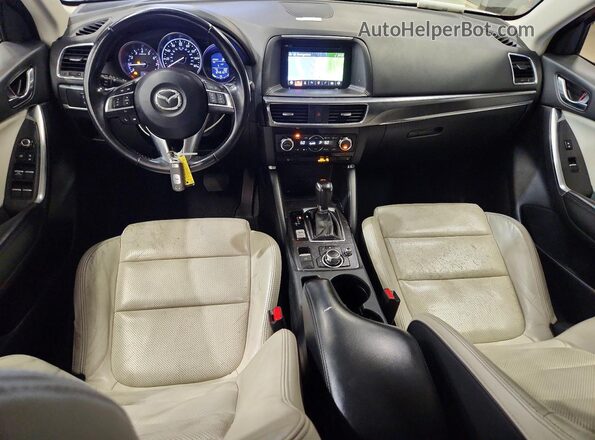 JM3KE4DY2G0907836 2016 MAZDA CX-5 Белый Вид панели приборов