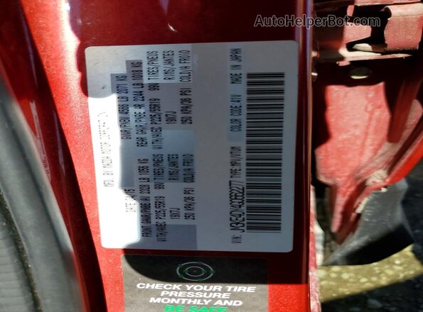 JM3KE4DY4G0662277 2016 MAZDA CX-5 Red ძრავის განყოფილების ხედი