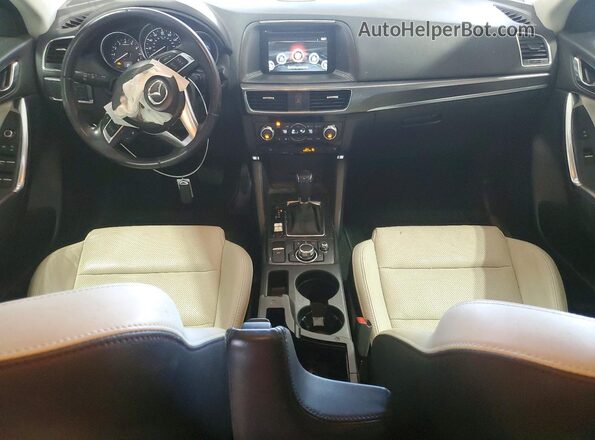 JM3KE4DY4G0748754 2016 MAZDA CX-5 White Вид панелі приладів