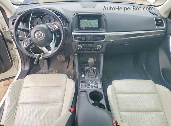 JM3KE4DY4G0839619 2016 MAZDA CX-5 Белый Вид панели приборов