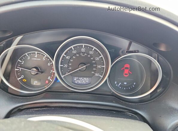 JM3KE4DY5G0669223 2016 MAZDA CX-5 White Instrument cluster view