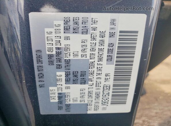 JM3KE4DY5G0709381 2016 MAZDA CX-5 Gray VIN կոդի պիտակի տեսք