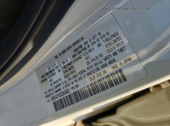 JM3KE4DY6G0649482 2016 MAZDA CX-5 White Widok naklejki z numerem VIN