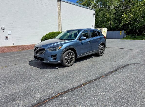 JM3KE4DY6G0655895 2016 MAZDA CX-5 Blue Задня ліва чверть