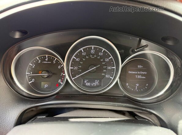 JM3KE4DY6G0655895 2016 MAZDA CX-5 Blue Вид панелі приладів