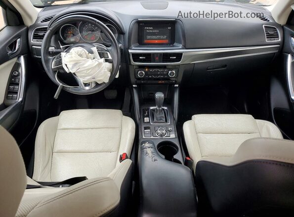 JM3KE4DY6G0782002 2016 MAZDA CX-5 Blue Вид панелі приладів
