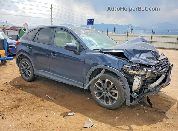 JM3KE4DY6G0782002 2016 MAZDA CX-5 Blue Передня права чверть