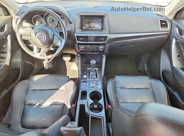 JM3KE4DY6G0794943 2016 MAZDA CX-5 Серебряный Вид панели приборов