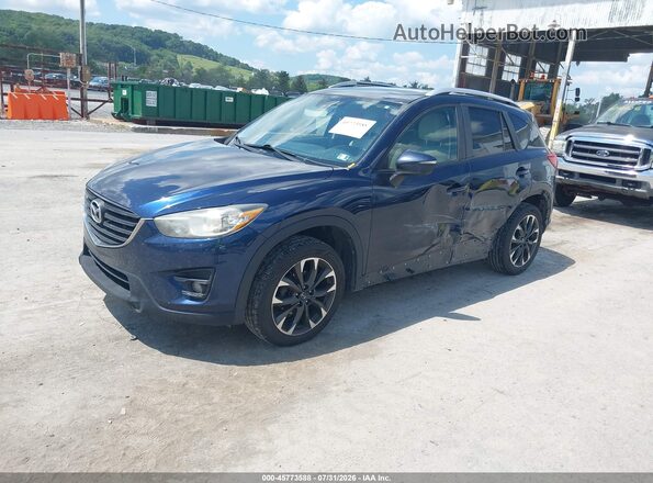 JM3KE4DY7G0691160 2016 MAZDA CX-5 Dark Blue Передня ліва чверть