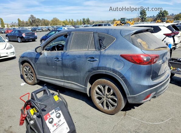 JM3KE4DY7G0789251 2016 MAZDA CX-5 Blue Հետևի ձախ