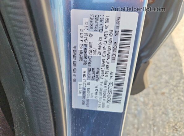JM3KE4DY8G0771602 2016 MAZDA CX-5 Blue VIN sticker view