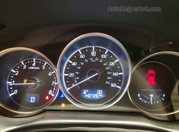 JM3KE4DY8G0895403 2016 MAZDA CX-5 Red Widok zestawu wskaźników