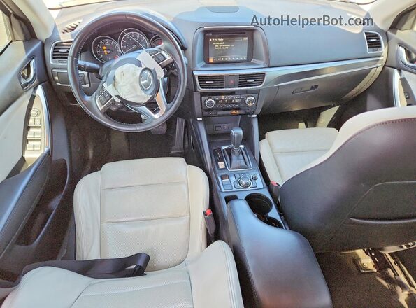 JM3KE4DY9G0843097 2016 MAZDA CX-5 White Widok deski rozdzielczej