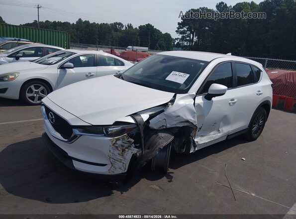 JM3KFABL1H0198479 2017 MAZDA CX-5 White წინა მარცხენა ხედი სამი მეოთხედიდან