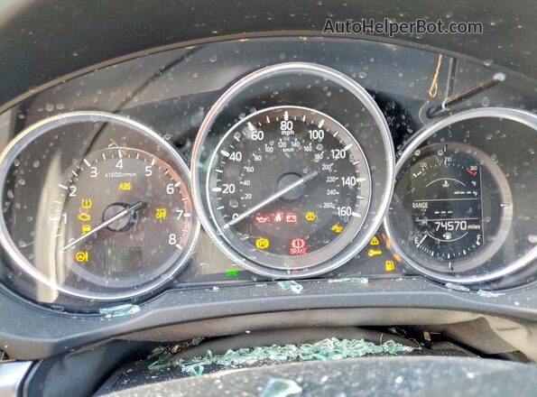 JM3KFABL5H0210214 2017 MAZDA CX-5 Blue Widok zestawu wskaźników