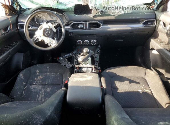 JM3KFABL5H0210214 2017 MAZDA CX-5 Blue Widok deski rozdzielczej
